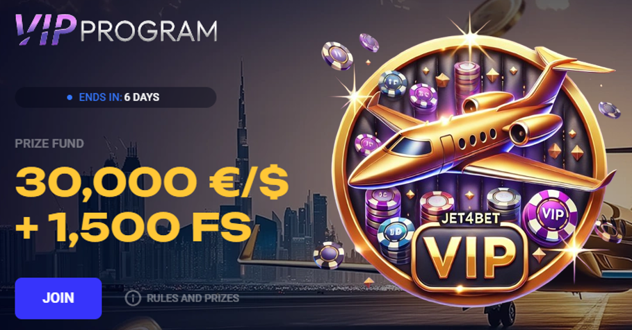 VIP Club at Jet4bet Online Casino